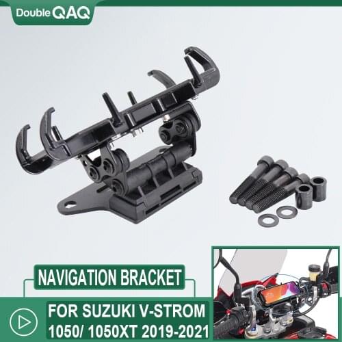 Motorcycle Navigation Bracket GPS Plate Bracket Phone For Suzuki V-Strom 1000/1050 XT 1000XT 16-19