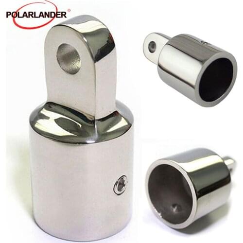 Cap Yacht Stainless Steel Bimini Top Fitting Hardware 19mm 1PCS Pipe Eye End Marine Boat