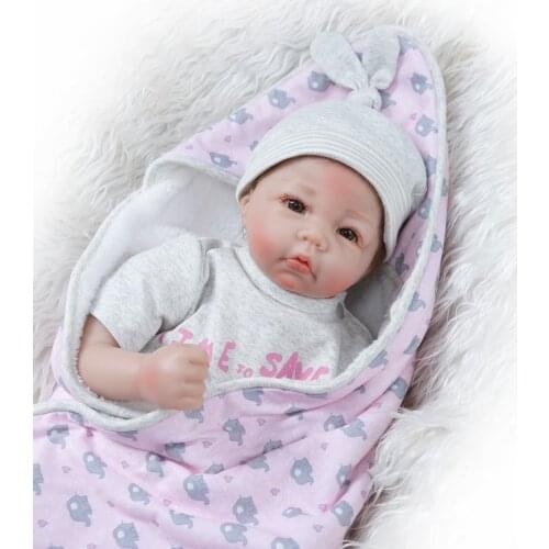 Newborn baby doll Boneca Reborn 50cm Soft Silicone Vinyl Doll Soft Silicone Reborn Baby Doll Newborn Lifelike Bebes Reborn Dolls