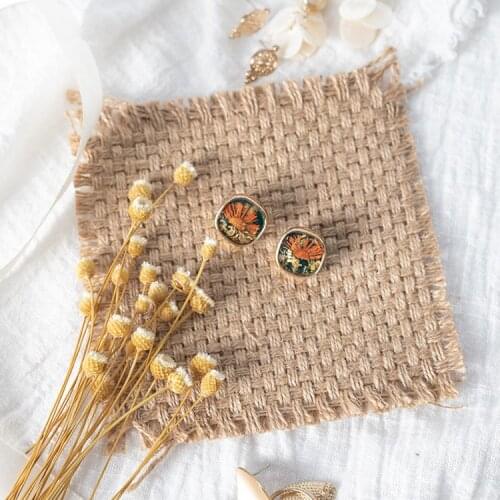 Linen Earrings Display Holder Rings Display Stand Jewelry Display Plate Jewellery Display