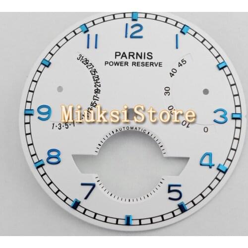 Fashion luxury brands Parnis 37mm White Watch Dial Fit Sea gull ST2505 Automatic Movement Watch P747