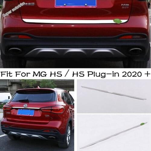Tail Gate Cover Trim Rear Trunk Back Door Handle Styling Garnish Stainless Steel Accessories For MG HS / HS Plug-in 2020 2021