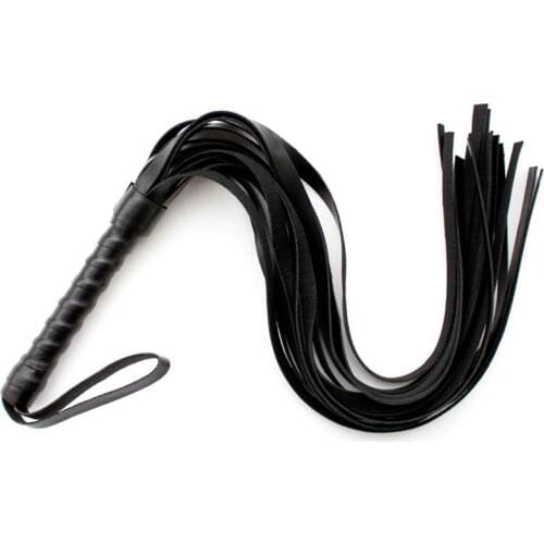 Wholesale 45cm Pu Leather Sex Spanking Tassel Whip Slap Body Strap Beat Lash Flog Tool Fetish Adult Slave Sm Game Toy For Couple