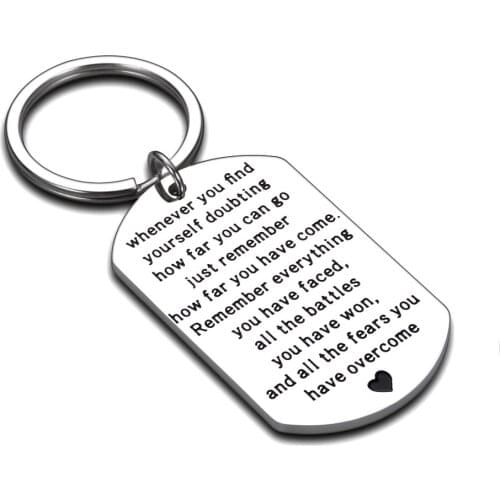 Graduation Birthday Christmas Gifts Encouragement Keychain Gifts for Daughter From Dad Mom To Adult Daughter Gifts for Girl