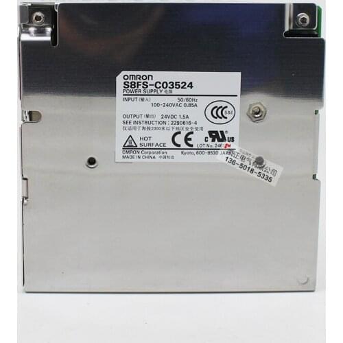 Genuine Omron switching power supply S8FS-C03524 35W24V 1.5A instead of S8JC-03524C