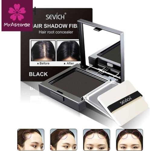 Sevich 5 Colors Concealer Hair Powder 12g Dark Brown Hair Fluffy Powder Instantly Cover Up HairLine Shadow Powder