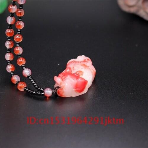 Carved Women Jade Amulet Gifts Tiger Charm Natural Necklace Jewelry Jadeite Chinese Men Hand White Fashion Pendant for Red Pixiu
