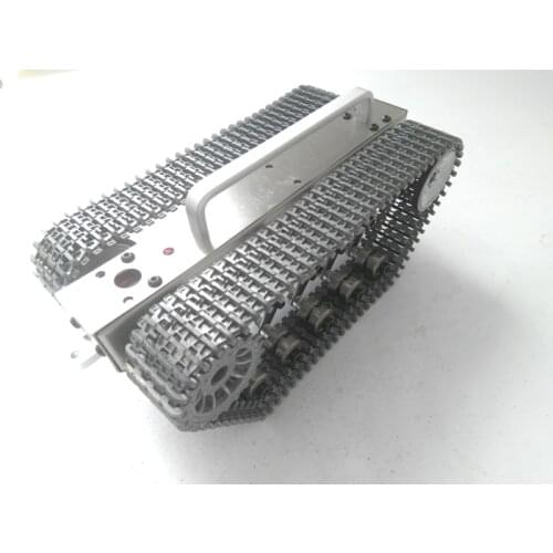 Super Narrow Full Metal Model Robot Chassis Smart Tank Car Crawler Chassis With Metal Track Caterpillar DIY Inspection Robotics