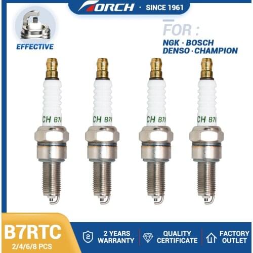 2-8PCS CR8E 1275 Spark Plug Replacement for Torch B7RTC Candles for Suzuki DRZ400 SV650 DL650 Yamaha YFZ450 YFM700R