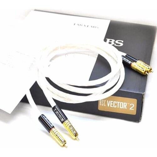 Pair high-end RSC Vector-2 RCA Interconnect Cable, Gold plated RCA plug RCA Cable