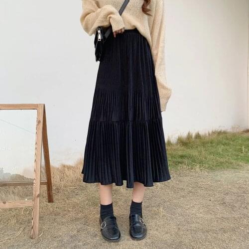 WERUERUYU Women's Knitted Skirts