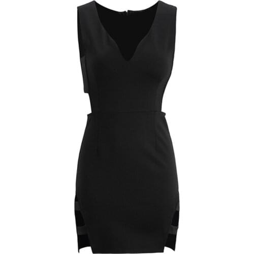 ZC2443 New summer 2020 women fashion temperament sexy club girl v-neck sleeveless dress cheap wholesale