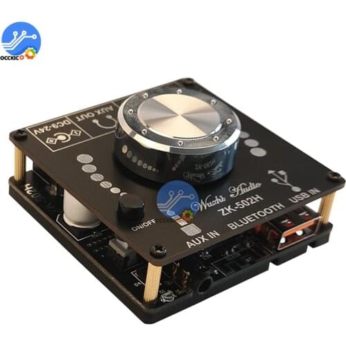 ZK-502H TPA3116D2 HIFI 2x50W stereo bluetooth 5.0 class d audio power amplifier board module sound equipment home music diy kit