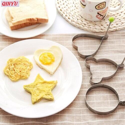 1pcs Stainless Steel Egg Cooker Fried Egg Pancake Mold Mould Frying Egg Cooking Kitchen Tools Kitchen Accessories Gadget 6zsh