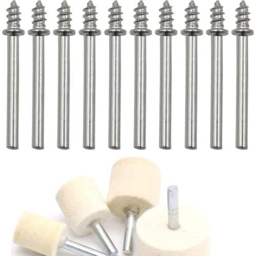 10 Pcs Shank Screw Rotary Handle Mandrel Grinding Polishing Fit for Rotary Power Tool Accessories