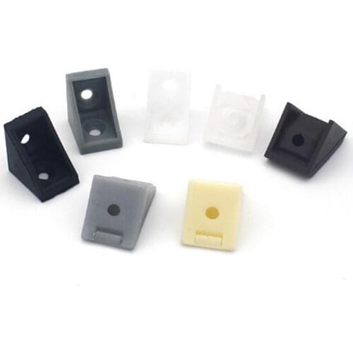 10pcs Nylon plastic corner brackets right angle 90 degree Cabinet Furniture Closet angle connecting connector fixing Hardware