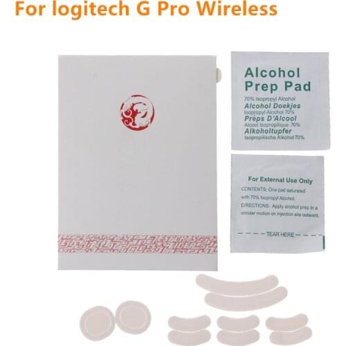 2 Sets/pack Tiger Gaming Mouse Feet Mouse Skate For Logitech G Pro Wireless White Mouse Glides Curve Edge