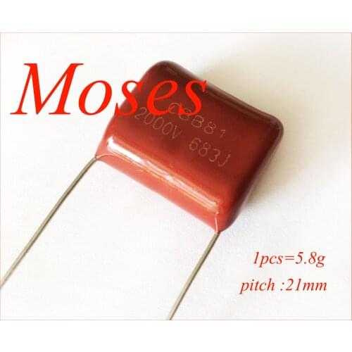 2000v 683 683J 0.068uf 68nf 68000pf Capacitor 5% 100% New Original Capacitance CBB81 Polypropylene Film Capacitors pitch P20mm