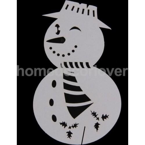 50x Snowman Wedding Place Cards Wine Glass Place Card Christmas Decoration