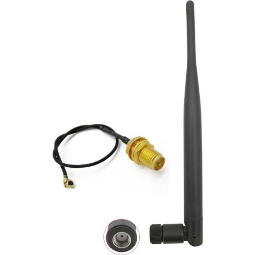 ALLISHOP 30Pcs 5dBi 868 MHz RP-SMA Male Wireless Antenna RP SMA Male Radio Receivers Antenna+15cm RP SMA Female to IPX Cable