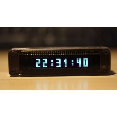 Bear VFD8 Mini Car/Home VFD Clock Fluorescent Tube Retro Electronic Car Clock Idea