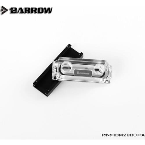 Barrow Water Cooling CPU Cooler HDM2280-PA, 2280/22110 Size M2 SSD Water Block, Double-Sided Auxiliary Cooling