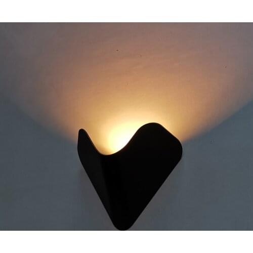 Nordic Wall Lamp 3W Led Aluminum Outdoor Ip65 White Black Modern sconce wandlamp for Home Stairs Bedroom Bedside Bathroom Light