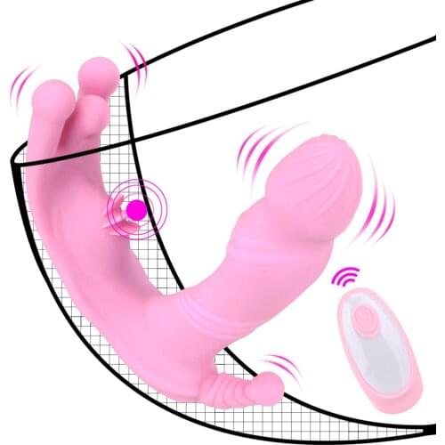 Wear Panties Dildo Vibrator Silicone Heating Vibrating Egg Masturbation Clitoral Stimulator G Spot Adult Sex Toys for Woman