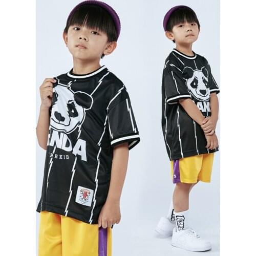 Rave Outfit Hip Hop Dance Costume Kids Clothes Street Dancewear Black Stage Costume Summer Dancer Outfit Festival ClothingDL8051