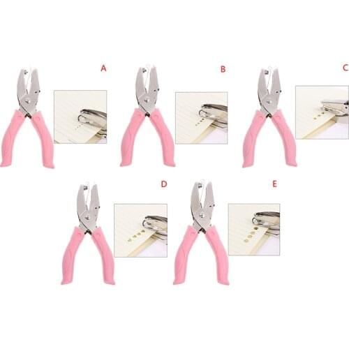 Handle Hole Punch DIY Loose-leaf Paper Cutter Single Hole Puncher School Office Binding Stationery