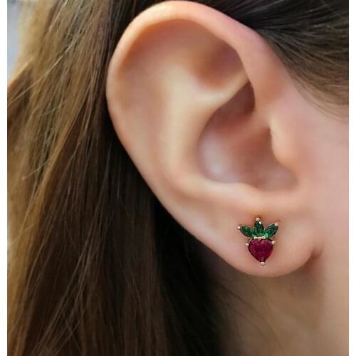 STELA FRUIT STRAWBERRY EARRINGS