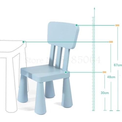 Thicken childrens chairs stools plastic chairs learning chairs back Xinlan kindergarten learning tables and chairs