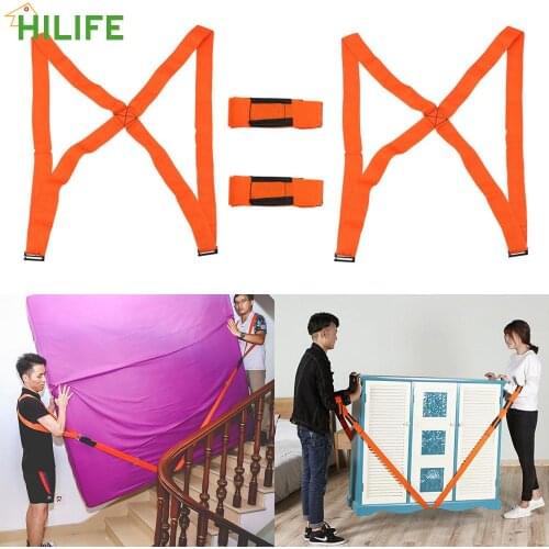 Easier Mover Carrying Rope Moving Strap Shoulder Straps Furniture Transport Belt 4pcs/set For Home Move House Cleaning