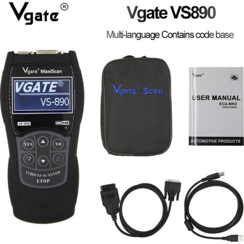 Vgate VS890 MaxiScan obd 2 OBDII Code Reader Car Diagnostics VS 890 Diagnostic Tool obd2 Scanner scan tool profissional