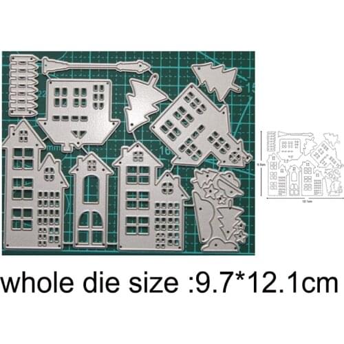 Cutting dies Christmas Tree House metal cutting dies cuts die decoration Scrapbooking dies knife mould blade punch stencils dies