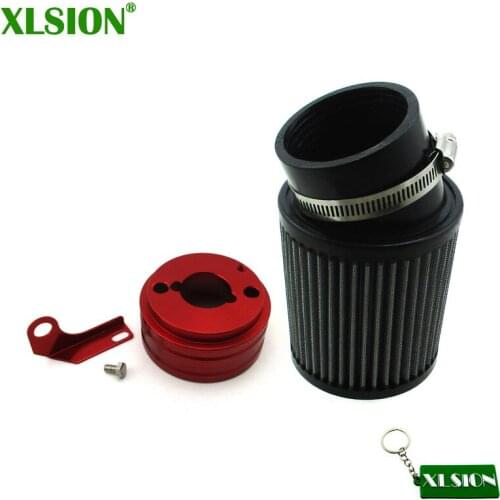 XLSION Air Filter & Adapter Kit Fit Predator 212cc Engine Go Kart Racing Cart Mini Bike