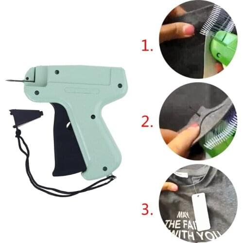Y1UU Regular Clothing Price Lable Tagging Tag tagger Gun With 1000 3" Barbs+5 Needle