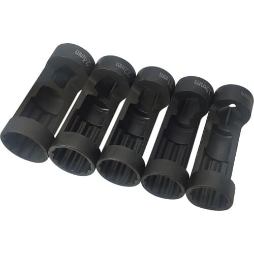5PCS Strut Nut Socket Set 12 Point Sockets 1/2in Drive 18mm-24mm