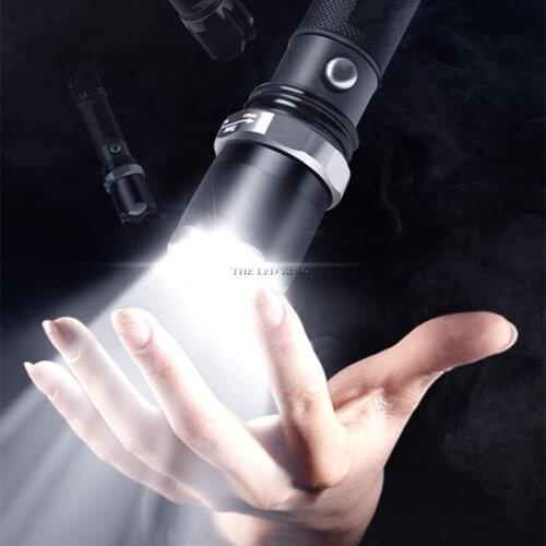 6000 Lums Ultra Bright LED Flashlight linterna led torch T6/L2/V6 lanterna Power Tips Bicycle Light Rechargeable with 18650