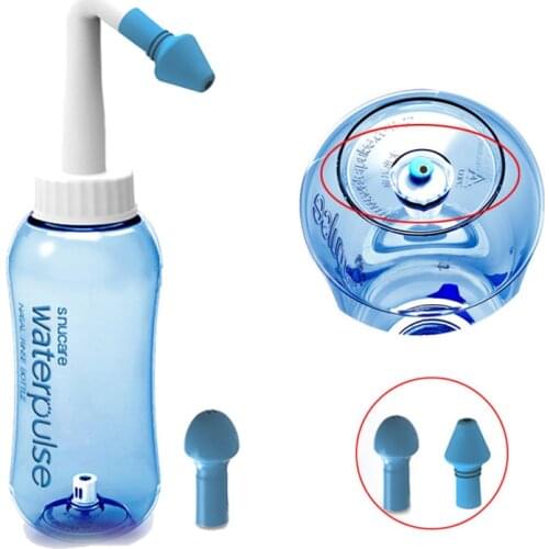 300ml Nasal Wash Neti Pot Sachets Sinus Nose Cleaner Bottle Nasal Irrigator Wash Pot Saline Children Baby Nose Care SANA889