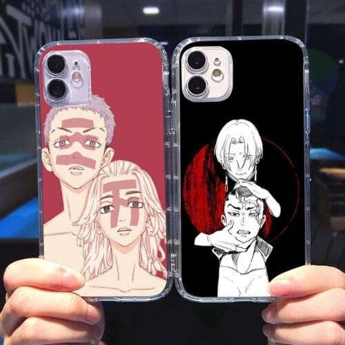 Tokyo Revengers Anime Phone Case Transparent for iPhone 6 7 8 11 12 s mini pro X XS XR MAX Plus cover funda shell