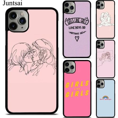 Girls Like Girls Lesbian LGBT Case For iPhone XR X XS Max 11 Pro Max 12 Pro mini SE 2020 6S 8 7 Plus Coque