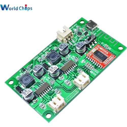 DC 5V 6W+6W 2 Channel Stereo Bluetooth Amplifier Board Lithium Battery Powered for Speakers Loudspeaker Box Modified