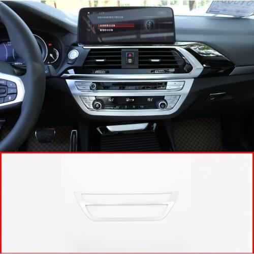 For BMW X3 X4 G01 G02 2018-2020 Car ABS Central Control Air Conditioning Volume Adjustment Button Frame Decoration Accessories