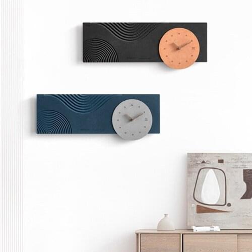 Living room home personalized creative decoration background wall modern simple fashion wind clock wall clock wall clocks