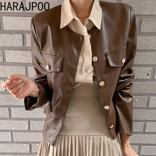 Harajpoo Women's Leather Jackets