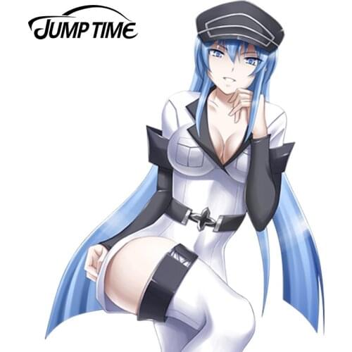 JumpTime 13cm x 10cm Car Styling Akame Ga Kill! Anime Uniform agent Cartoon JDM Car Windows Sticker Accessories