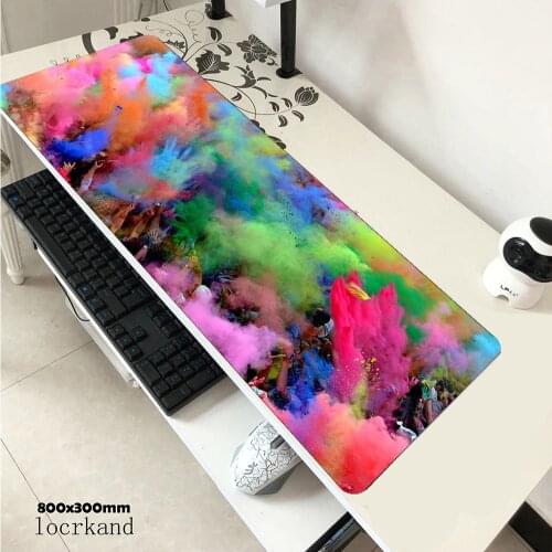Holi Colors padmouse Gorgeous 900x400x4mm gaming mousepad game hot sales mouse pad gamer computer desk mat notbook mousemat pc