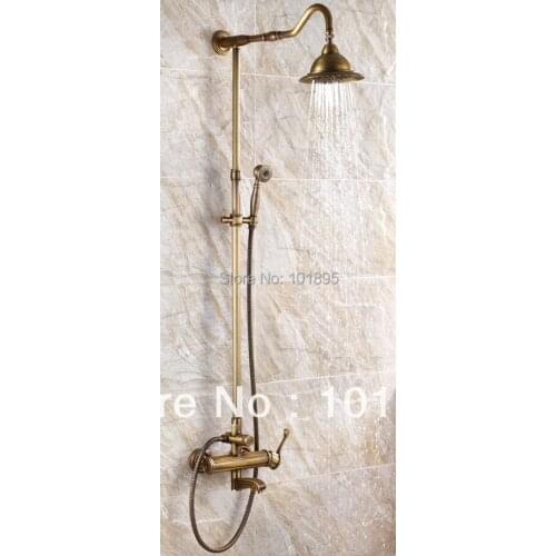 L15852 - Luxury Wall Mounted Bronze Finish Brass Rainfall Shower Bar