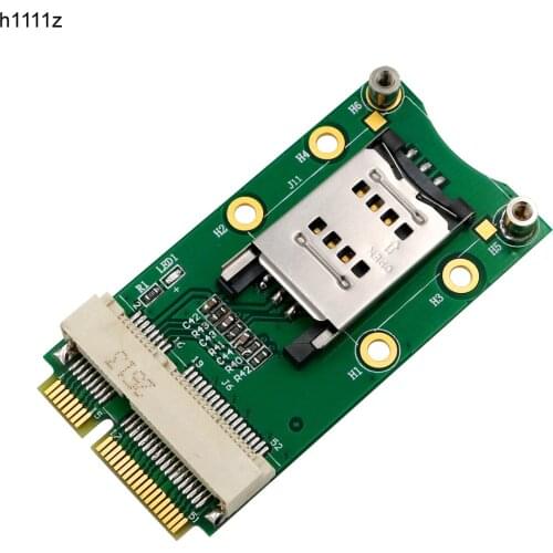 Mini PCI Express Adapter Mini PCI-E Riser Card MINI PCIE to MINI PCI E Expansion Card SIM Card Slot for 3G/4G WWAN LTE GPS Cards